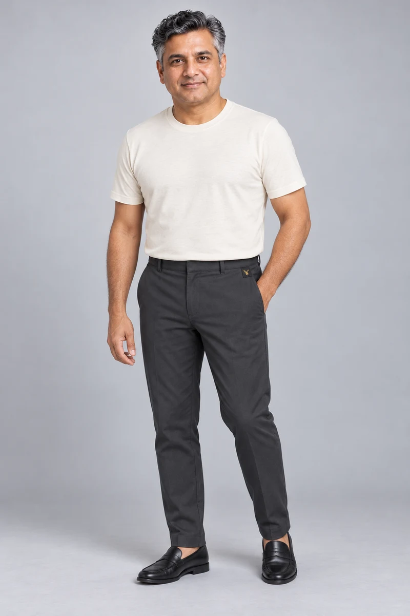 STILL Men's Arc Travel Trouser in Charcoal, view 1