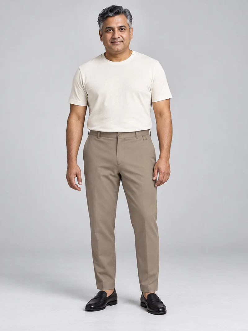 STILL Men's Arc Travel Trouser in Mushroom, view 1