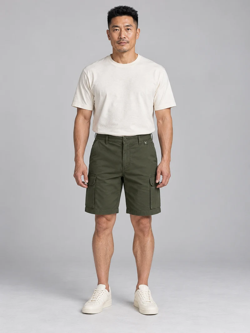 CITY SIGNAL Men's Transit Utility Short in Dark Olive, view 1