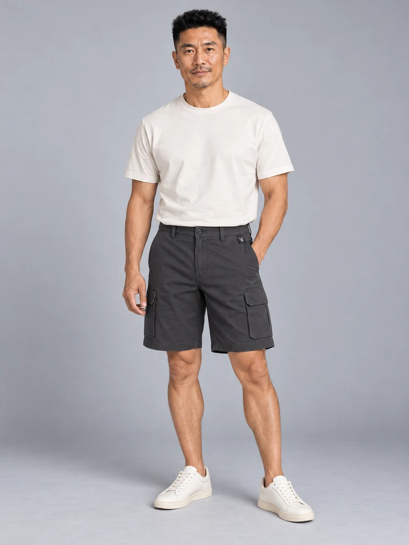 CITY SIGNAL Men's Transit Utility Short in Charcoal, view 1