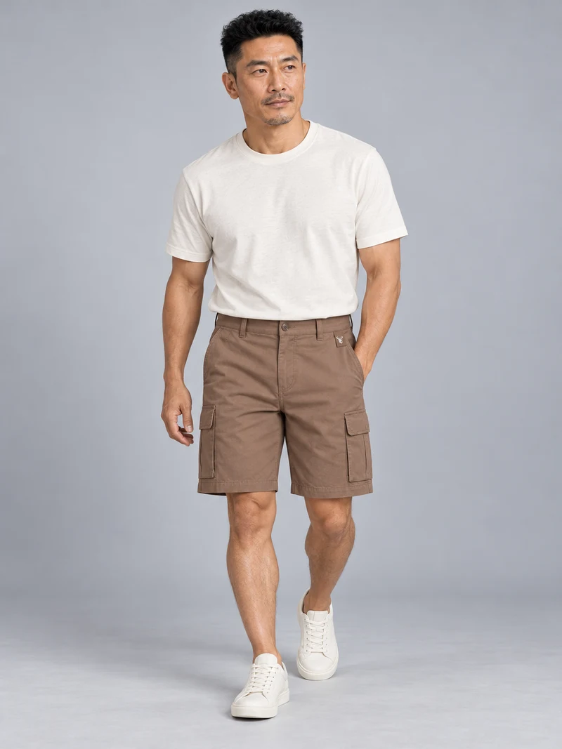 CITY SIGNAL Men's Transit Utility Short in Clay, view 1