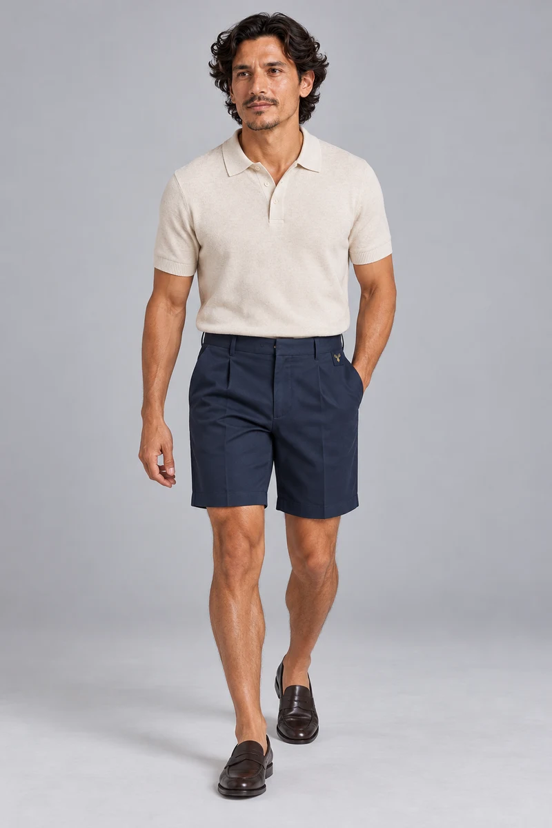 STILL Men's Gallery Tailored Short in Ink Navy, view 1