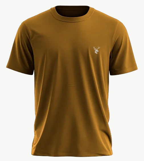 Signature T-shirt in Orange, front view