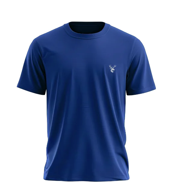 Signature T-shirt in Cobalt Blue, front view