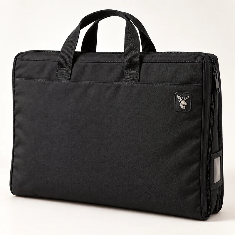 Passage Foldable Garment Carrier — Charcoal in Charcoal, front view