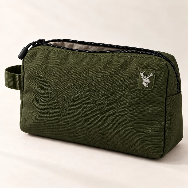 Relay Organizer Pouch — Dark Olive in Dark Olive, front view