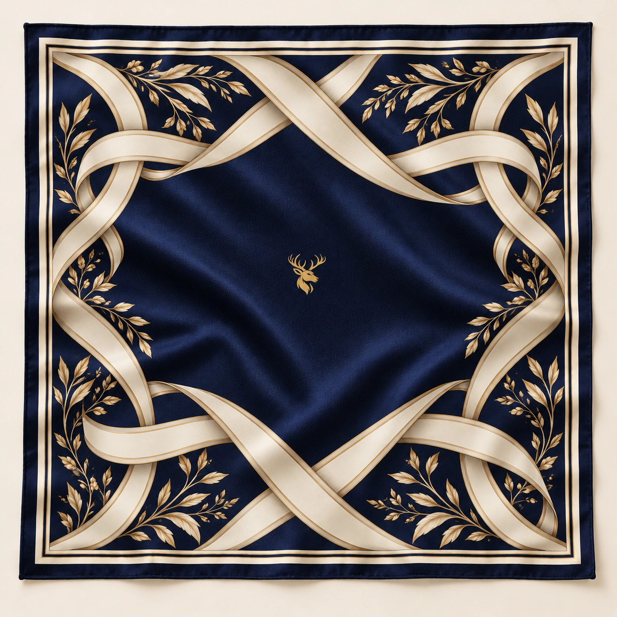 Ribbon Passage Scarf 90, Front view