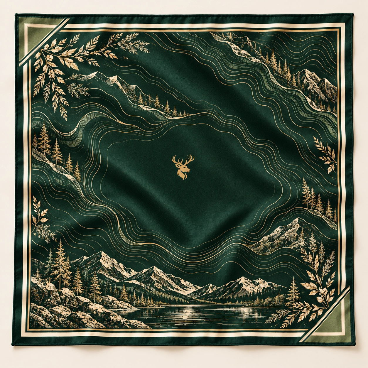 Alpine Drift Scarf 90, Front view