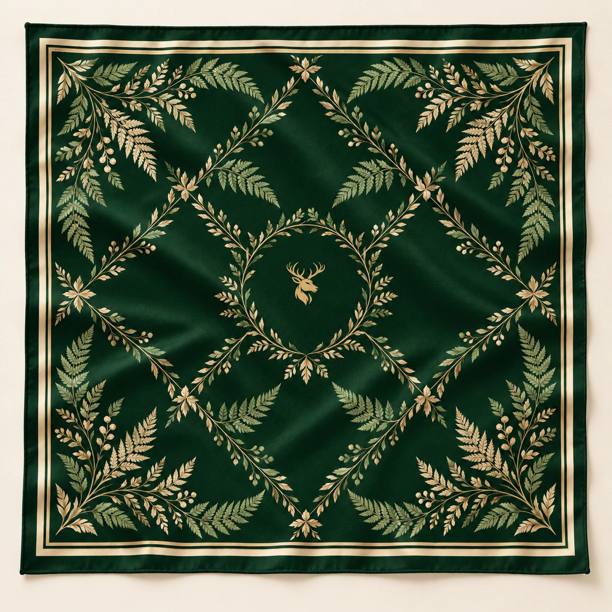 Fern Trellis Scarf 90, Front view