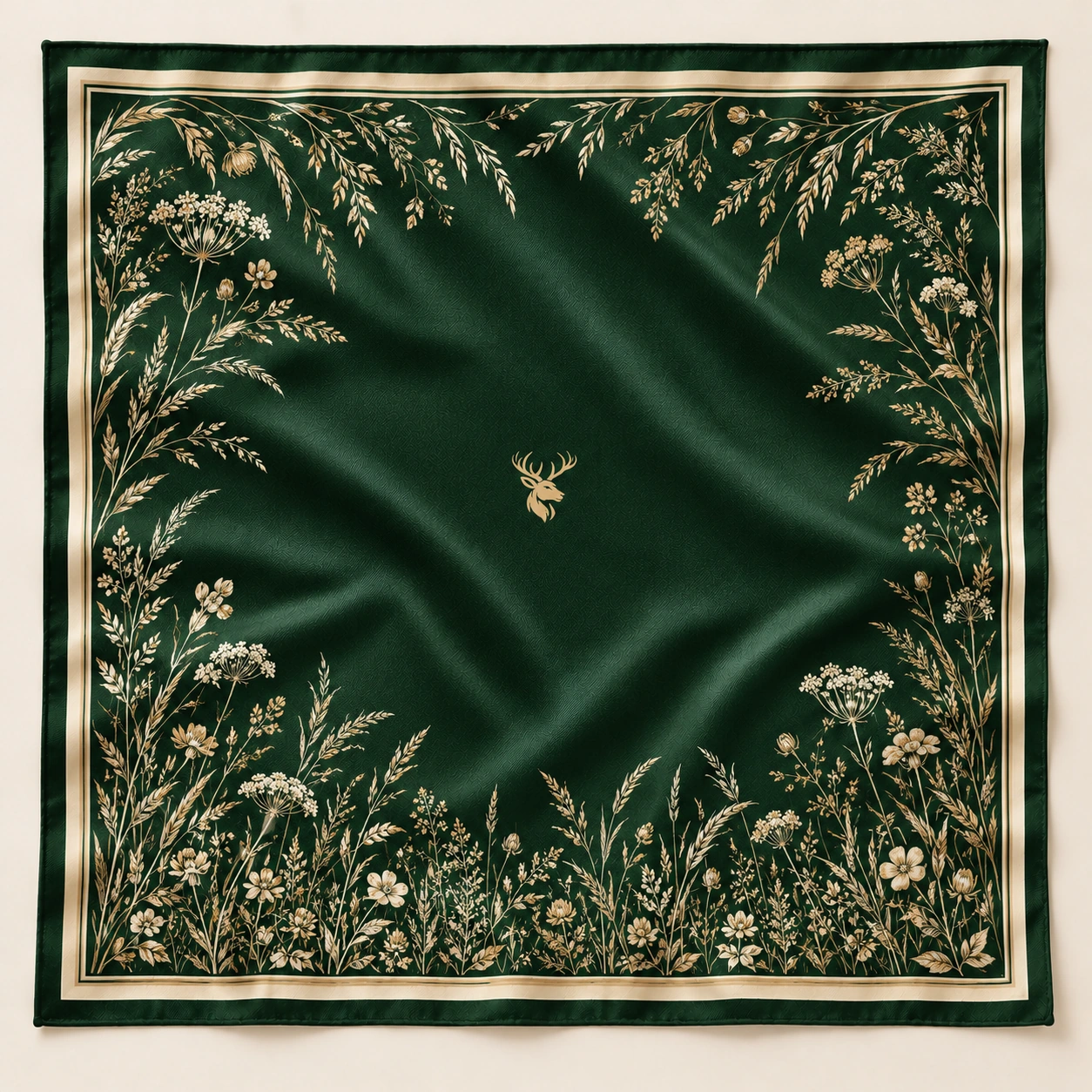 Meadow Etching Scarf 90, Front view