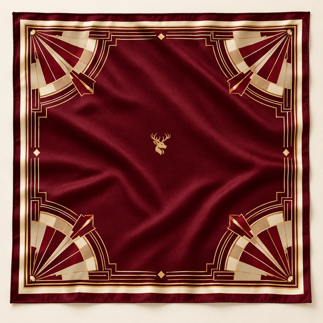 Garnet Deco Scarf 90, Front view