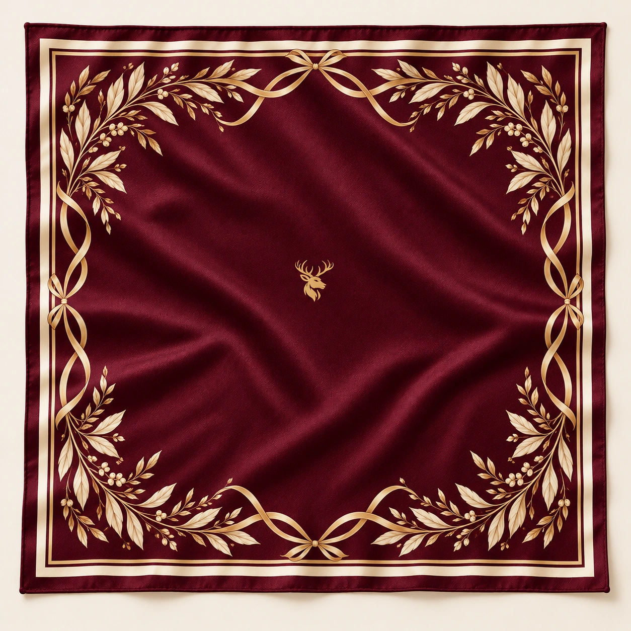 Merlot Laurel Scarf 90, Front view