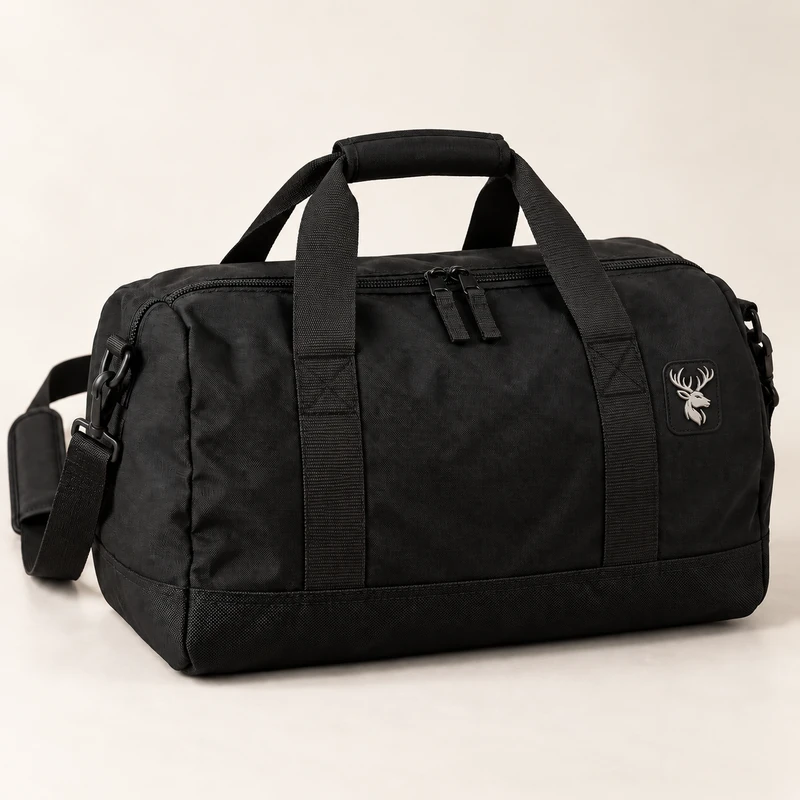 Transit Compact Duffle — Black, Front view