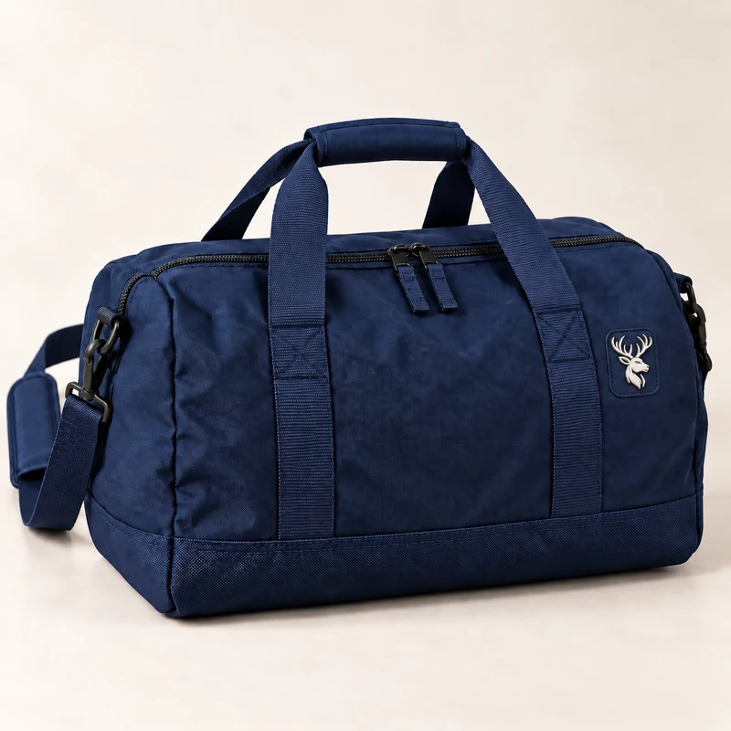 Transit Compact Duffle — Midnight Navy in Midnight Navy, front view