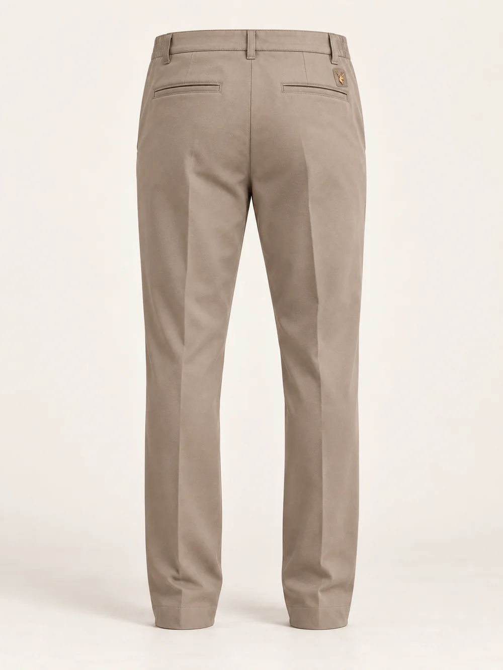 Men's Avenue Casual Trouser — Taupe, Back view