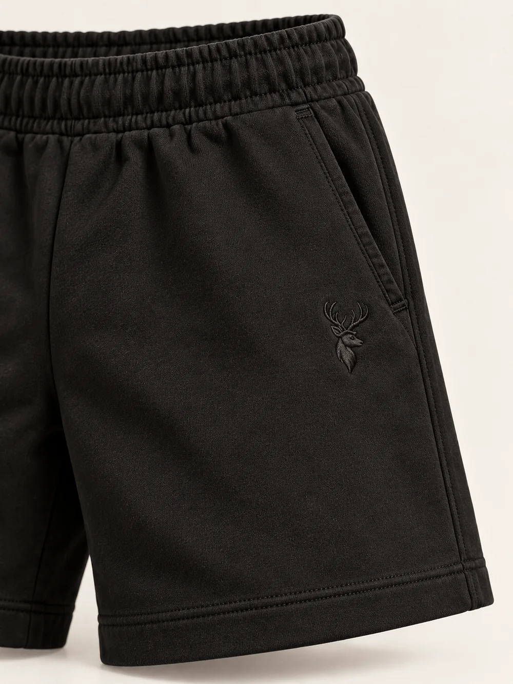 Unisex Harbor Premium Short — Black, Detail view