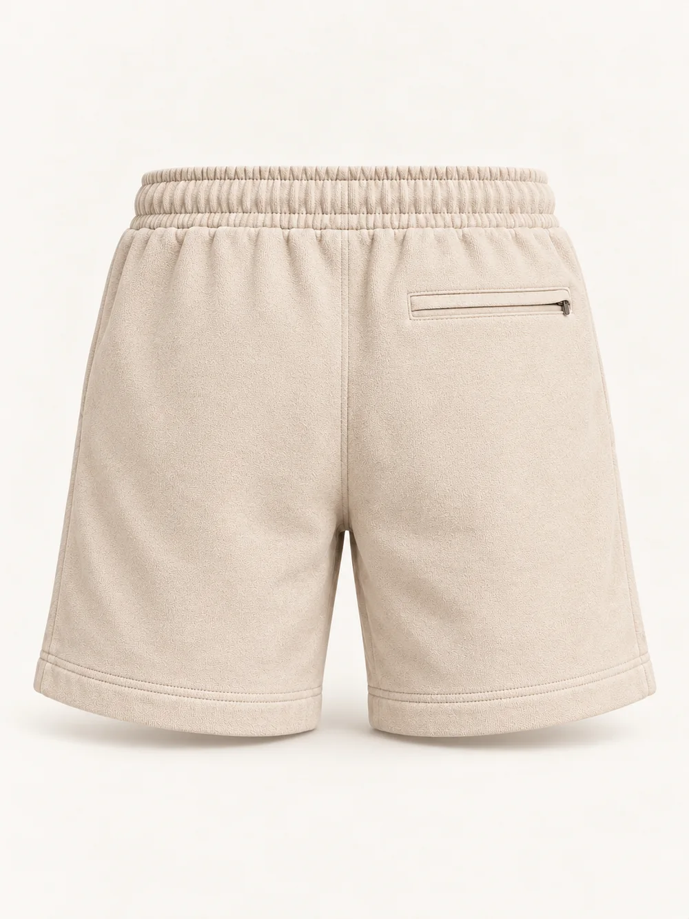 Unisex Harbor Premium Short — Stone, Back view