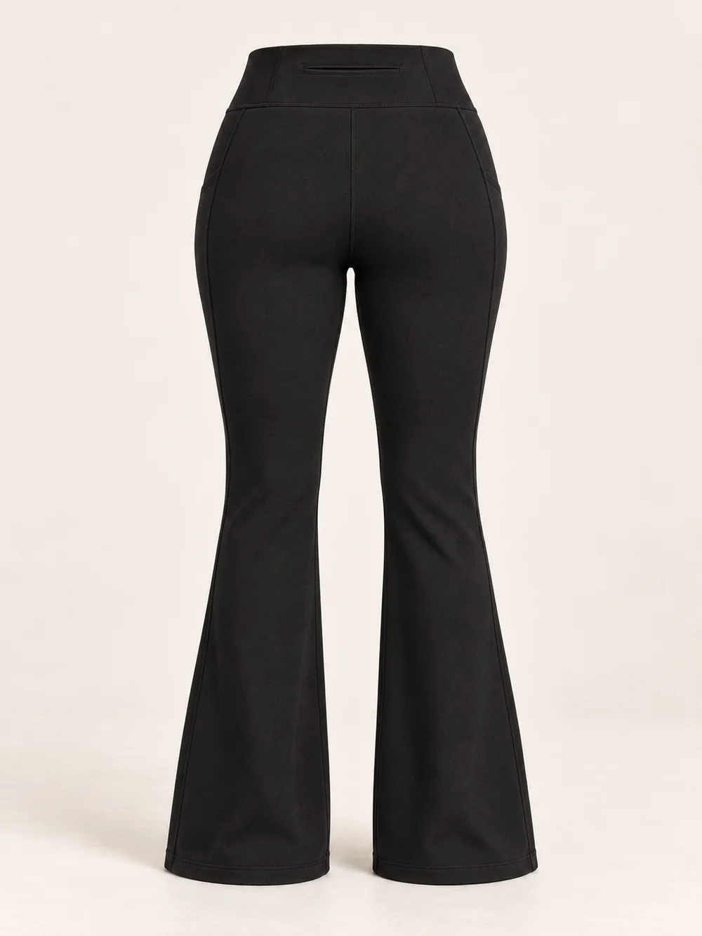 Women's Arc Flared Legging — Black, Back view