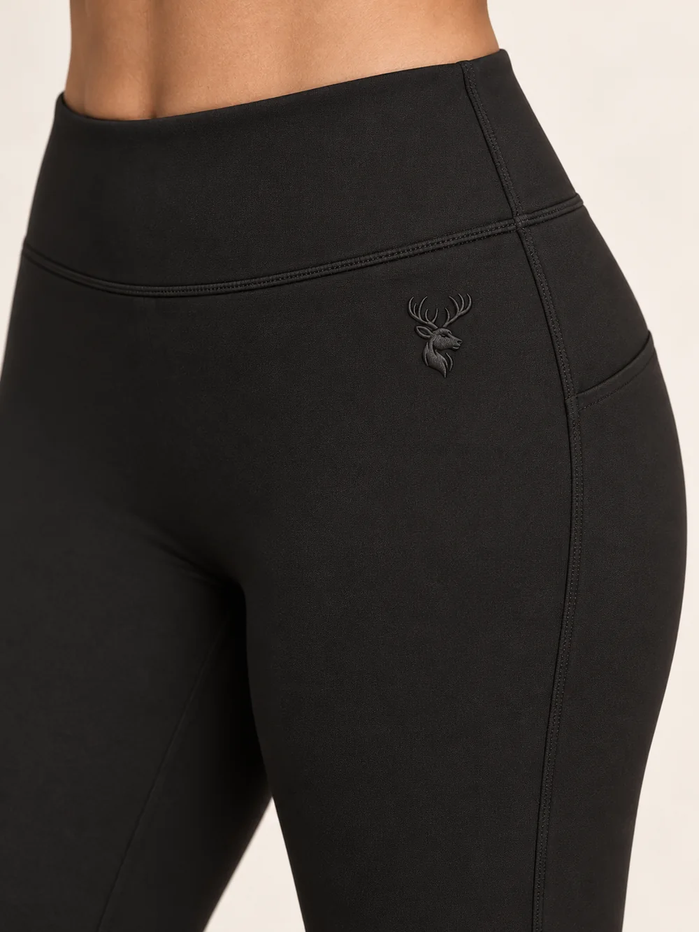 Women's Arc Flared Legging — Black, Detail view