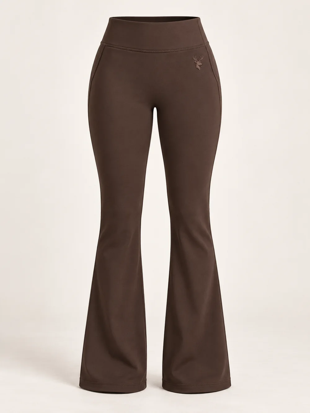 Women's Arc Flared Legging — Espresso in Espresso, front view