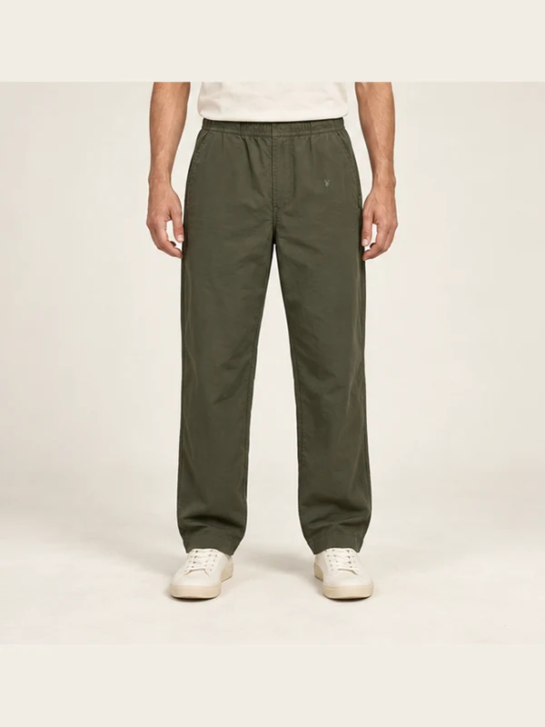 Fathom Gusset Pant — Dark Olive, On-model view