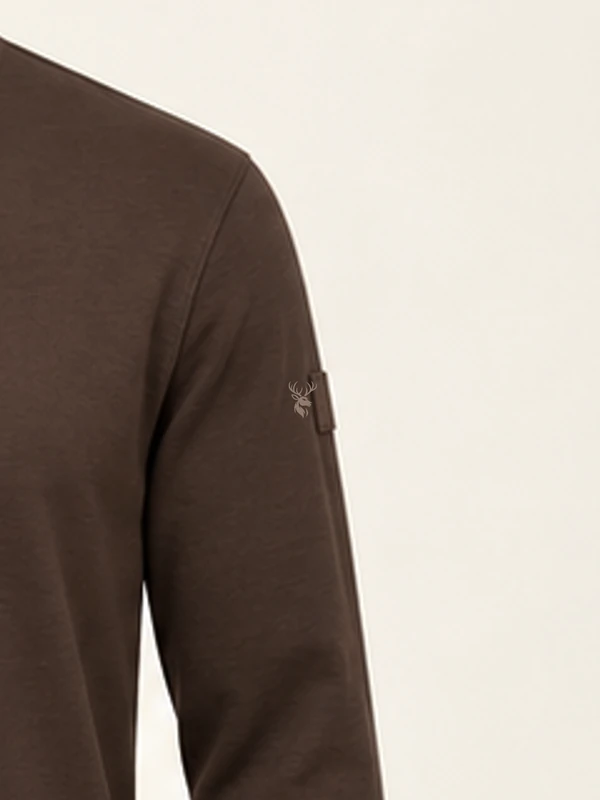 Flint Inset Henley — Espresso, Detail view