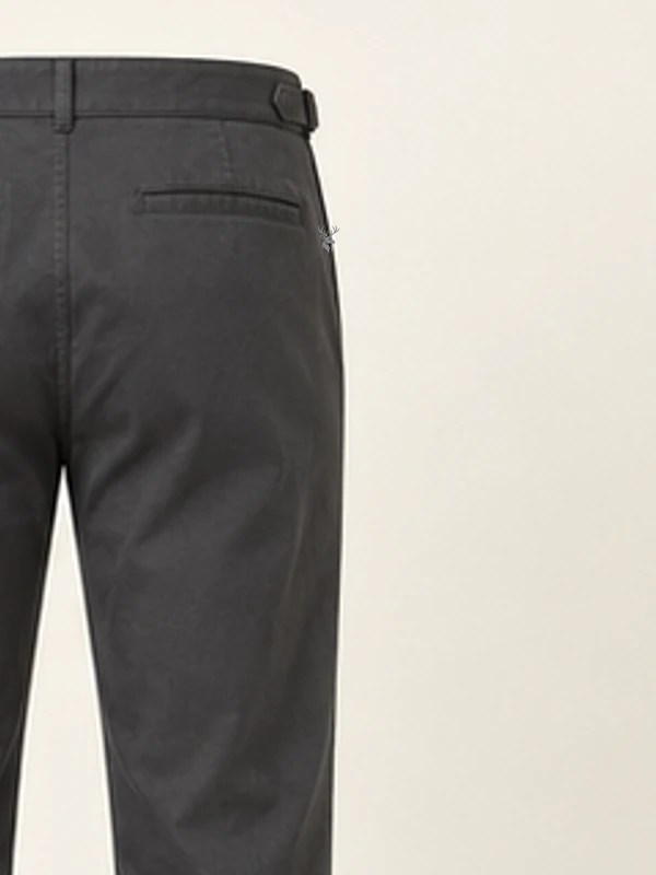 Keel Draw-Tab Trouser — Charcoal, Detail view