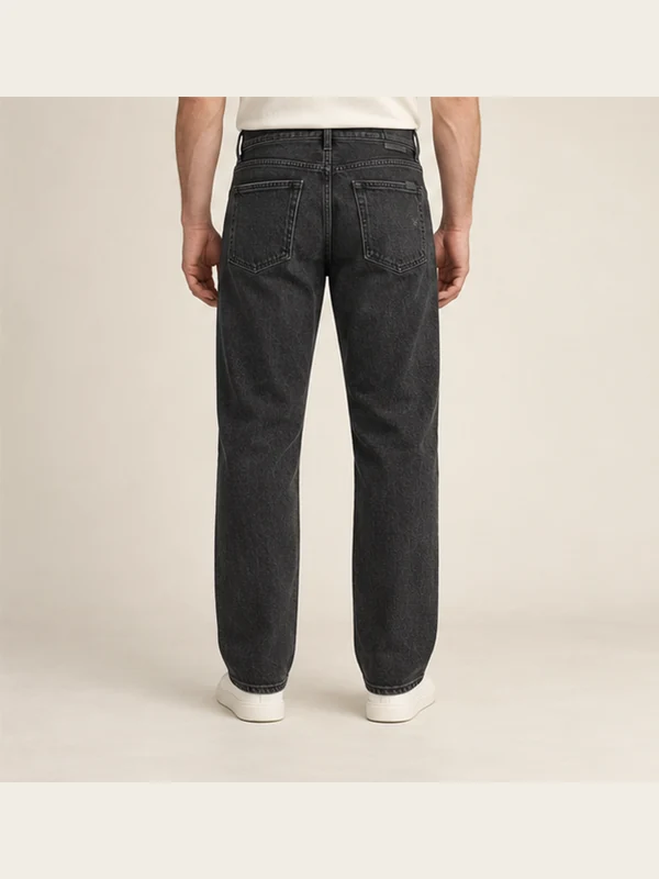 Switchback Work Jean — Washed Black, On-model back view