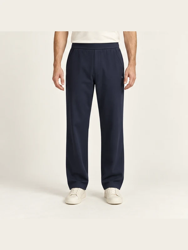 Tidemark Easy Trouser — Deep Navy, On-model view
