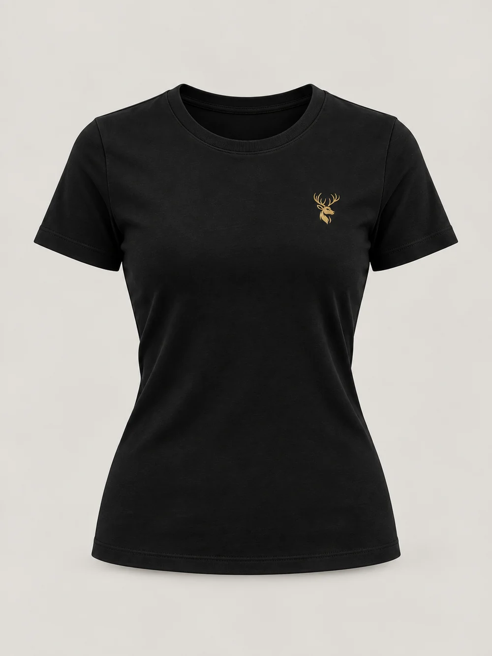 FORM / 01 Women's Contour Tee — Black, Front view