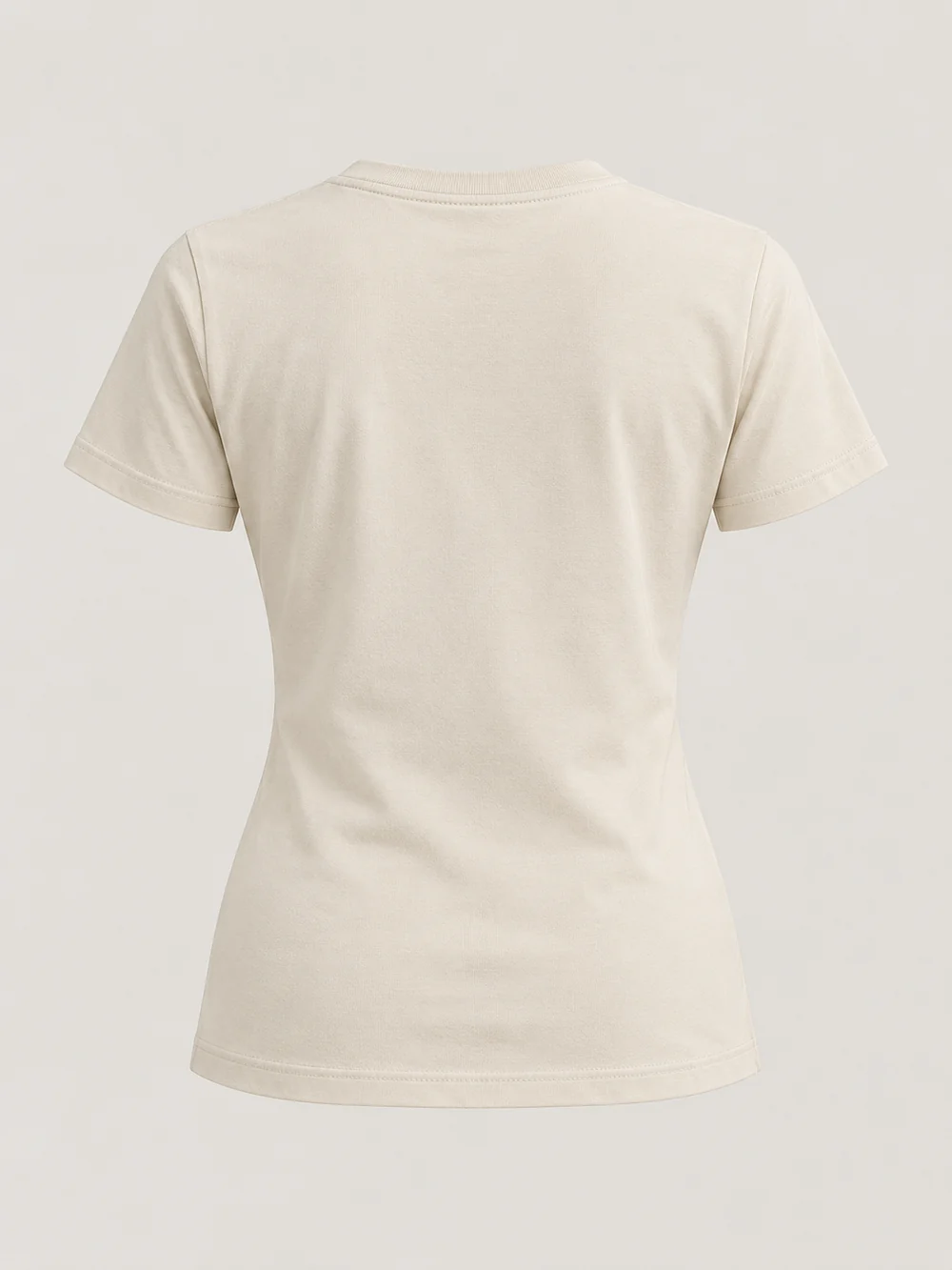 FORM / 01 Women's Contour Tee — Bone, Back view