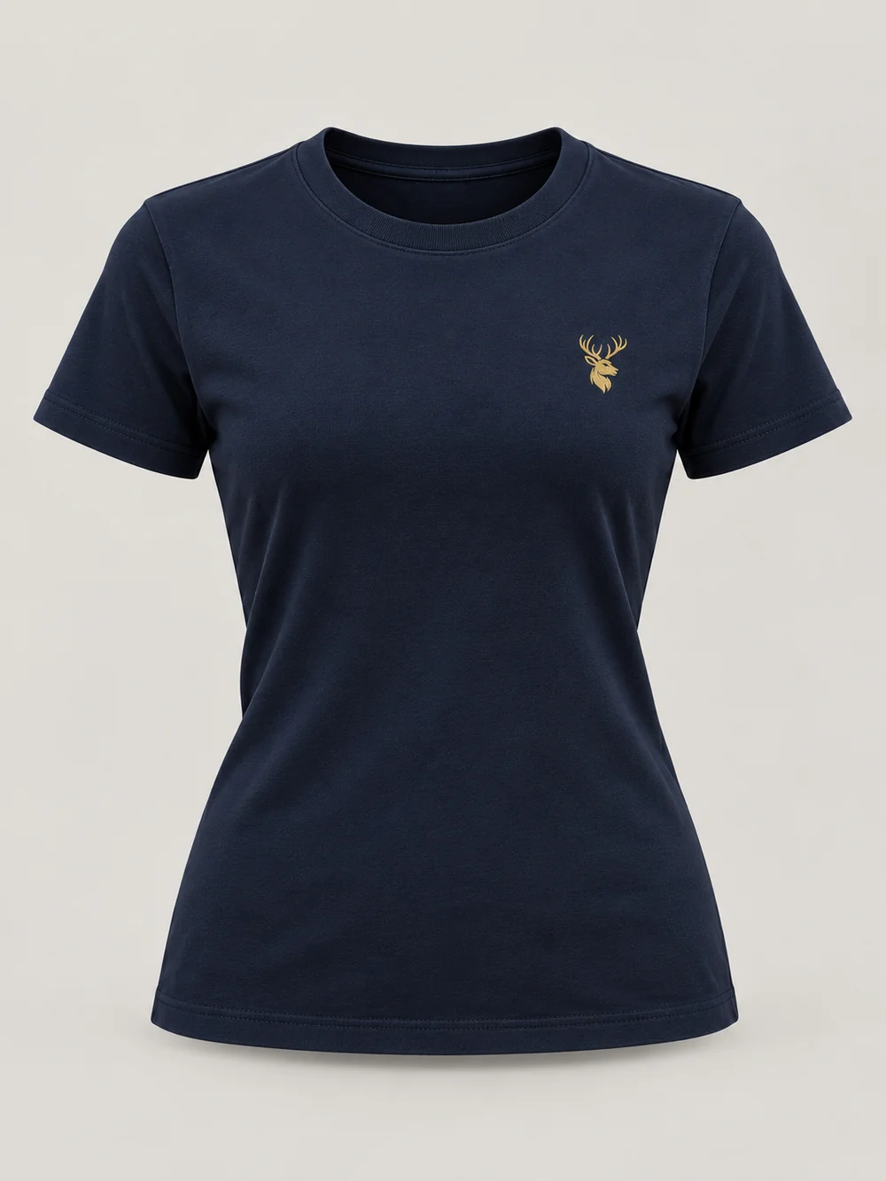 FORM / 01 Women's Contour Tee — Midnight Navy, Front view