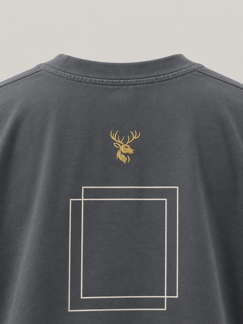 FORM / 01 Men's Frame Relaxed Tee — Slate, Detail view