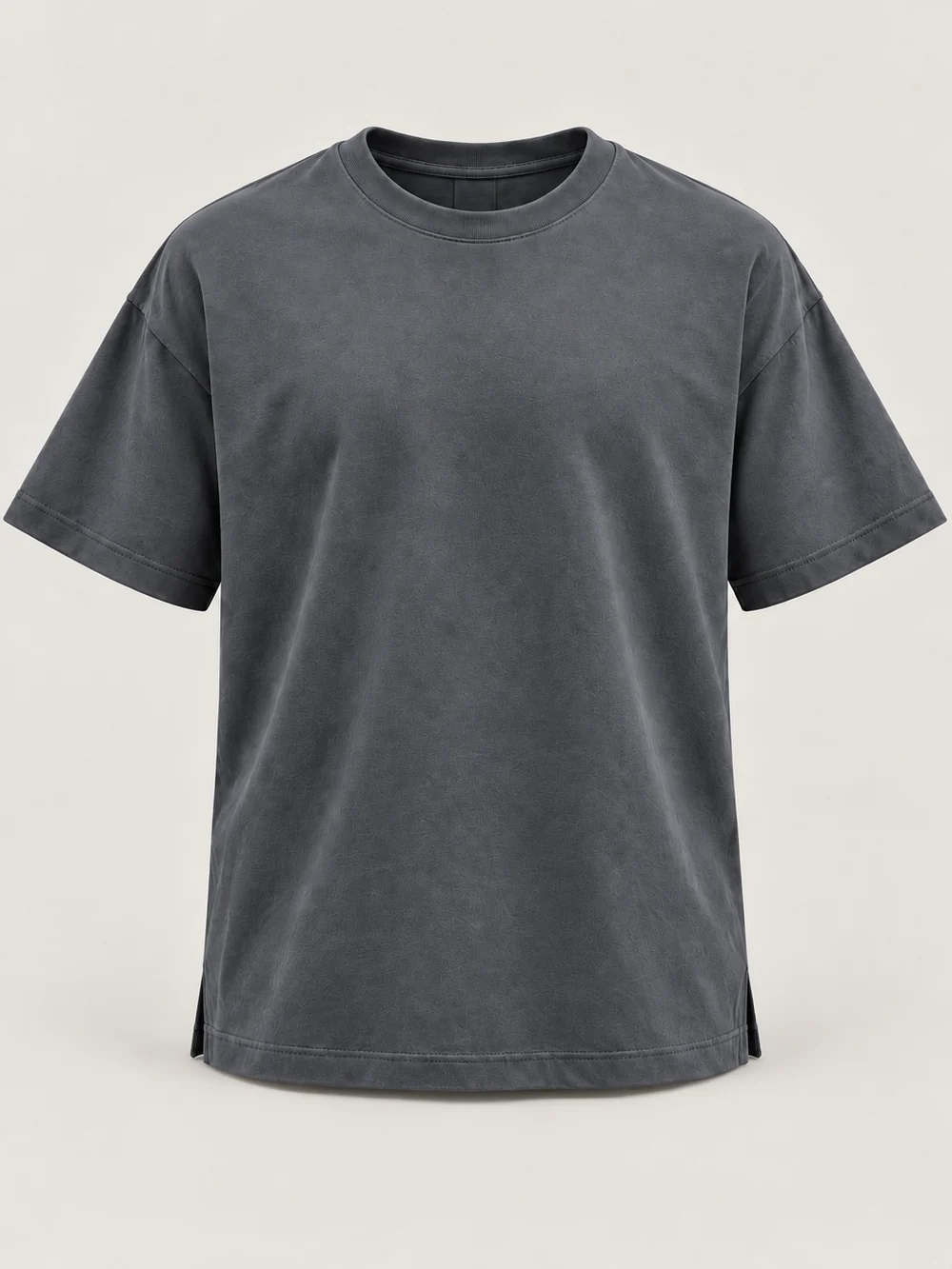 FORM / 01 Men's Frame Relaxed Tee — Slate in Slate, front view