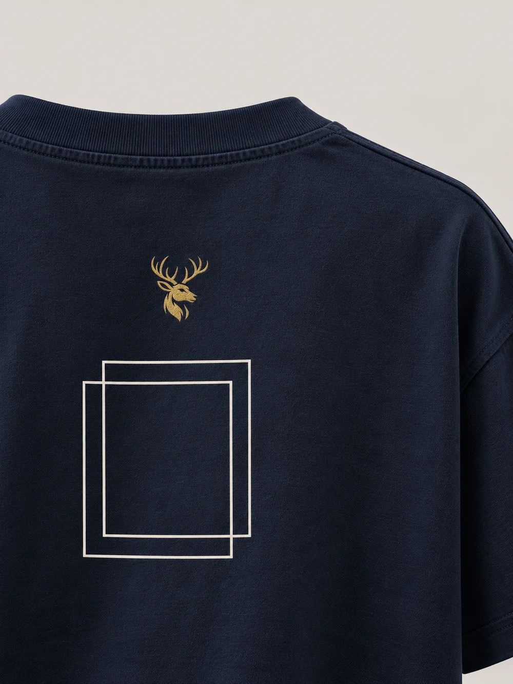 FORM / 01 Women's Frame Relaxed Tee — Midnight Navy, Detail view