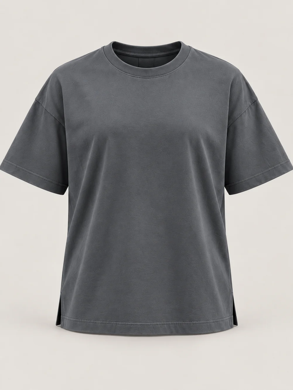FORM / 01 Women's Frame Relaxed Tee — Slate in Slate, front view