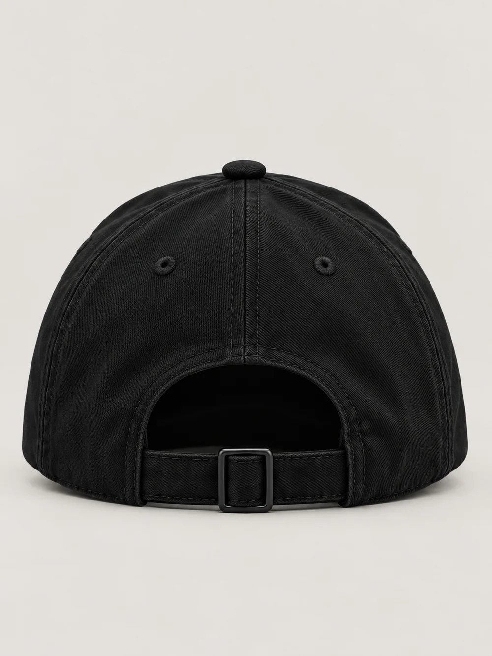 FORM / 01 Six-Panel Cap — Black, Back view