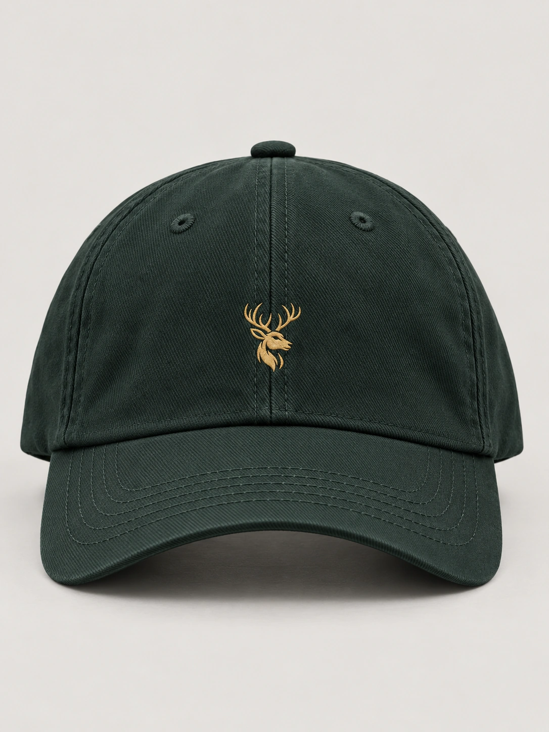 FORM / 01 Six-Panel Cap — Deep Forest in Deep Forest, front view