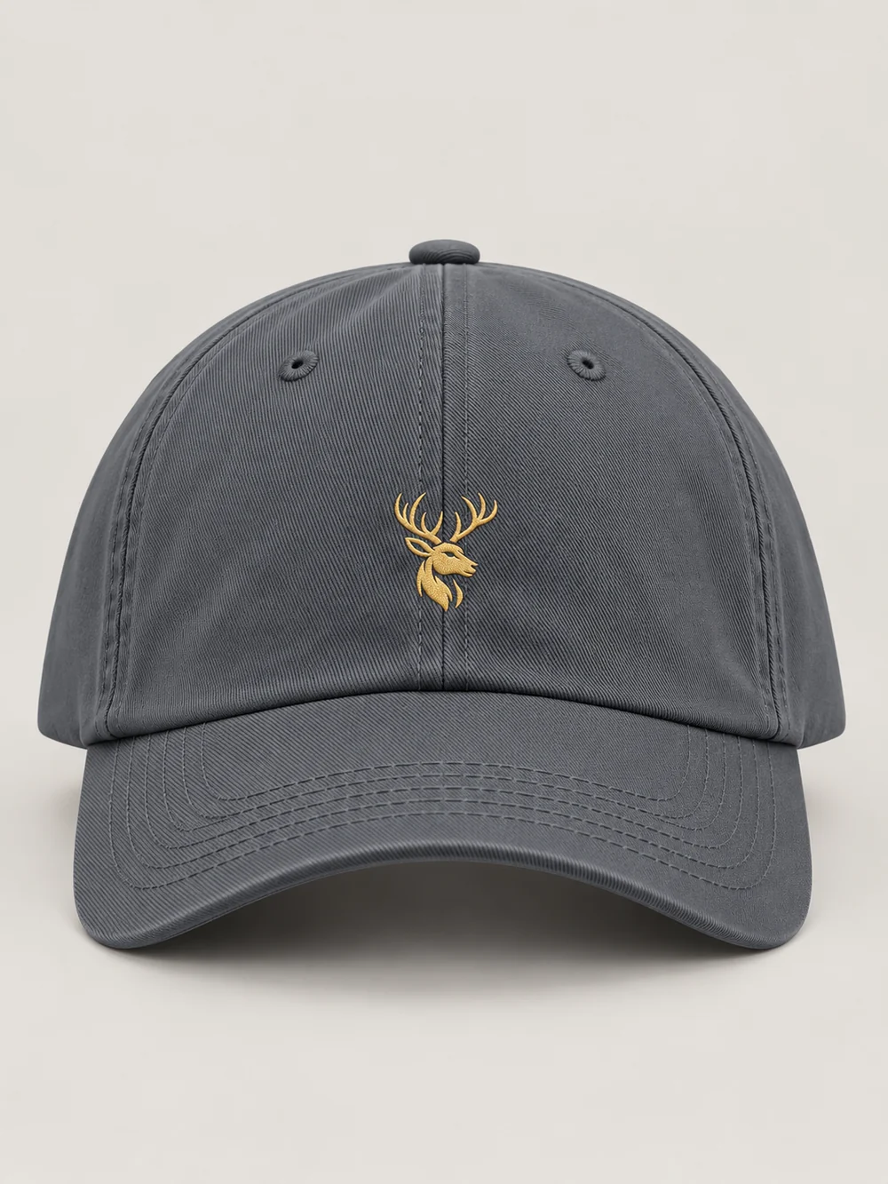FORM / 01 Six-Panel Cap — Slate in Slate, front view
