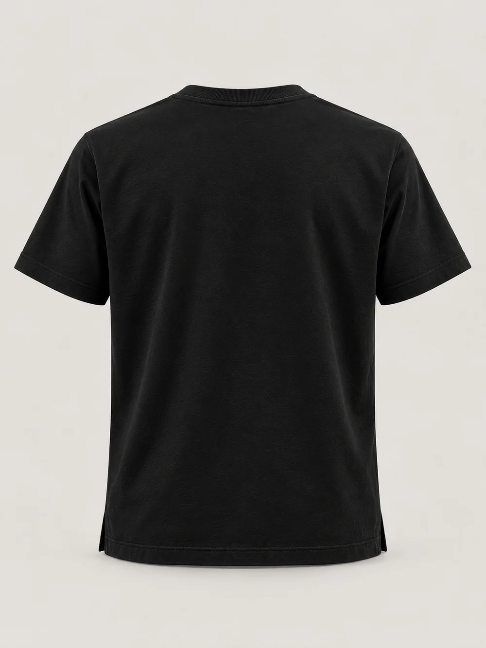 FORM / 01 Men's Straight Tee — Black, Back view