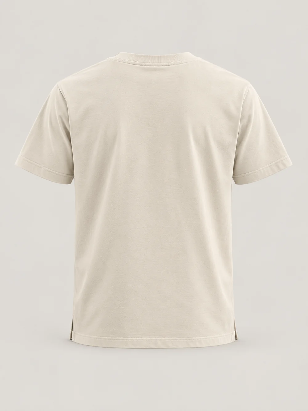 FORM / 01 Men's Straight Tee — Bone, Back view