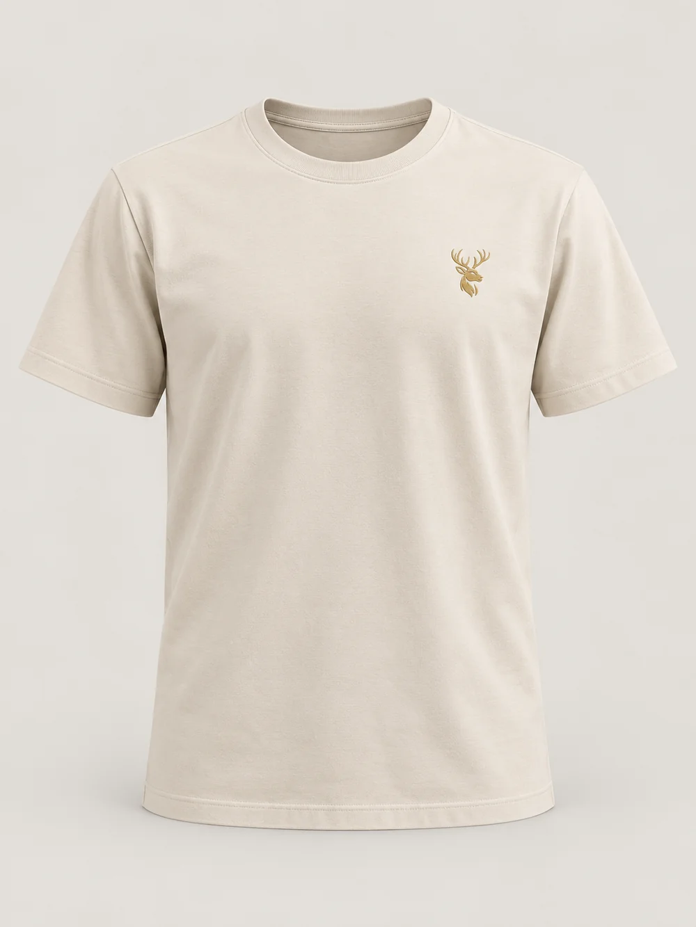 FORM / 01 Men's Straight Tee — Bone, Front view