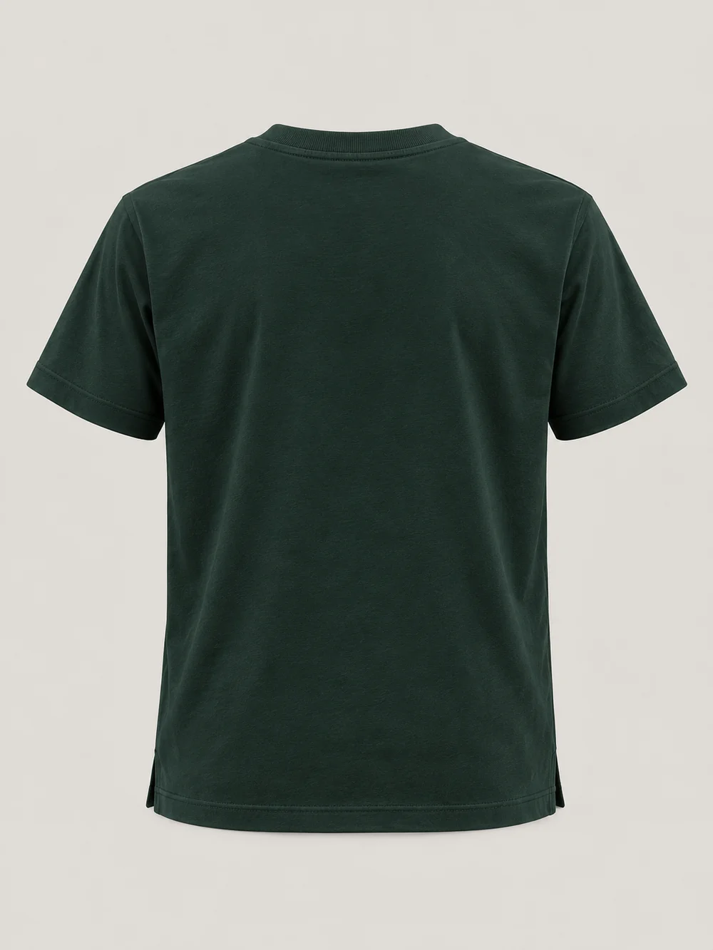 FORM / 01 Men's Straight Tee — Deep Forest, Back view