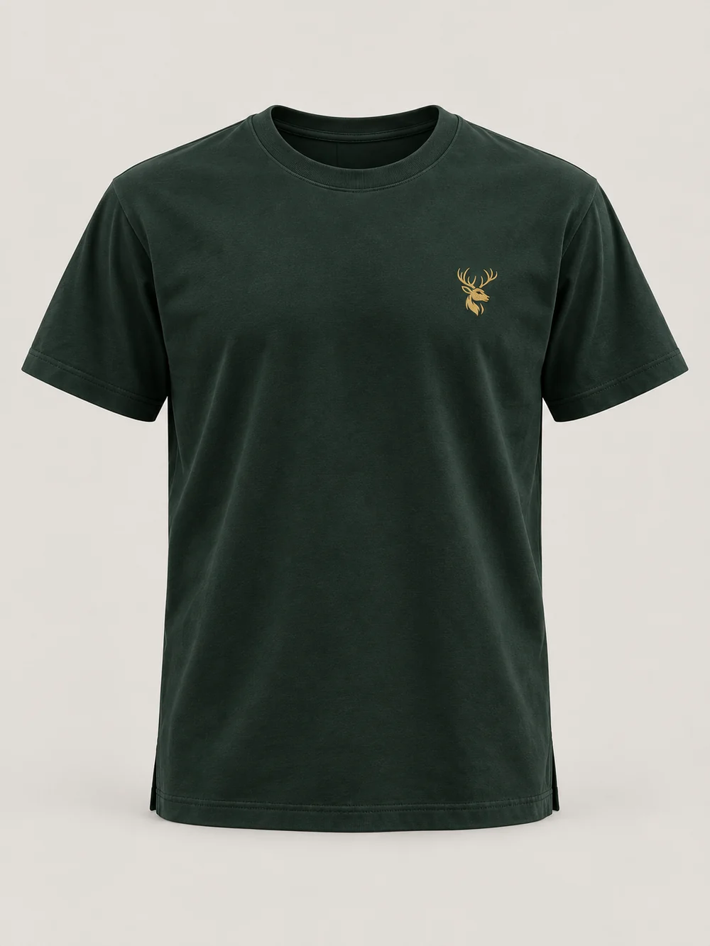 FORM / 01 Men's Straight Tee — Deep Forest in Deep Forest, front view