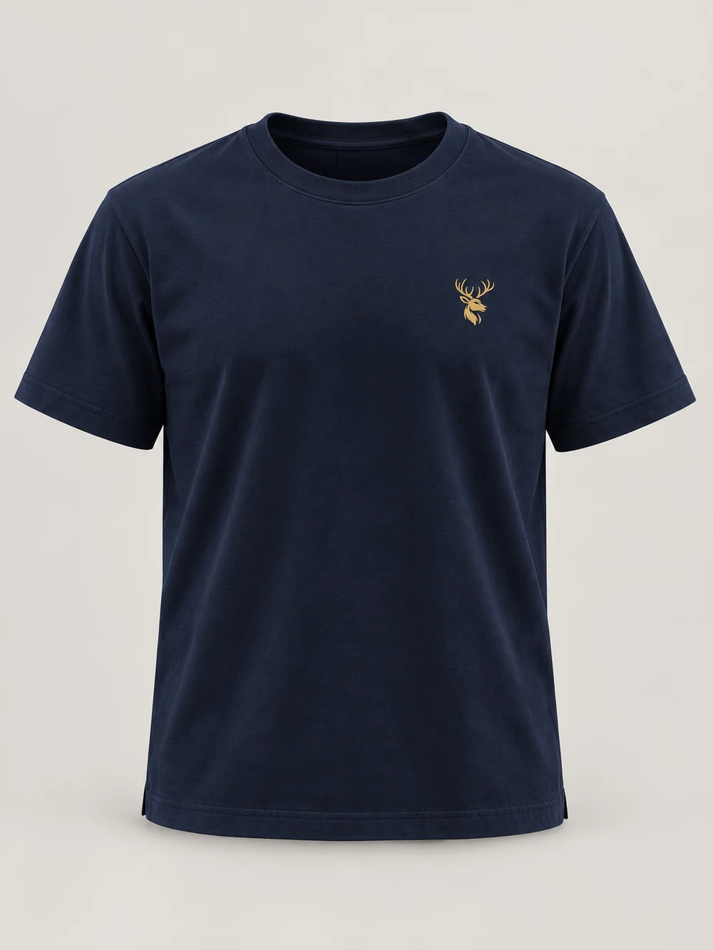 FORM / 01 Men's Straight Tee — Midnight Navy in Midnight Navy, front view