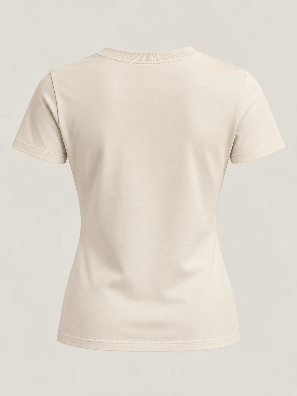 Gold Edition Women's Contour Tee — Bone, Back view