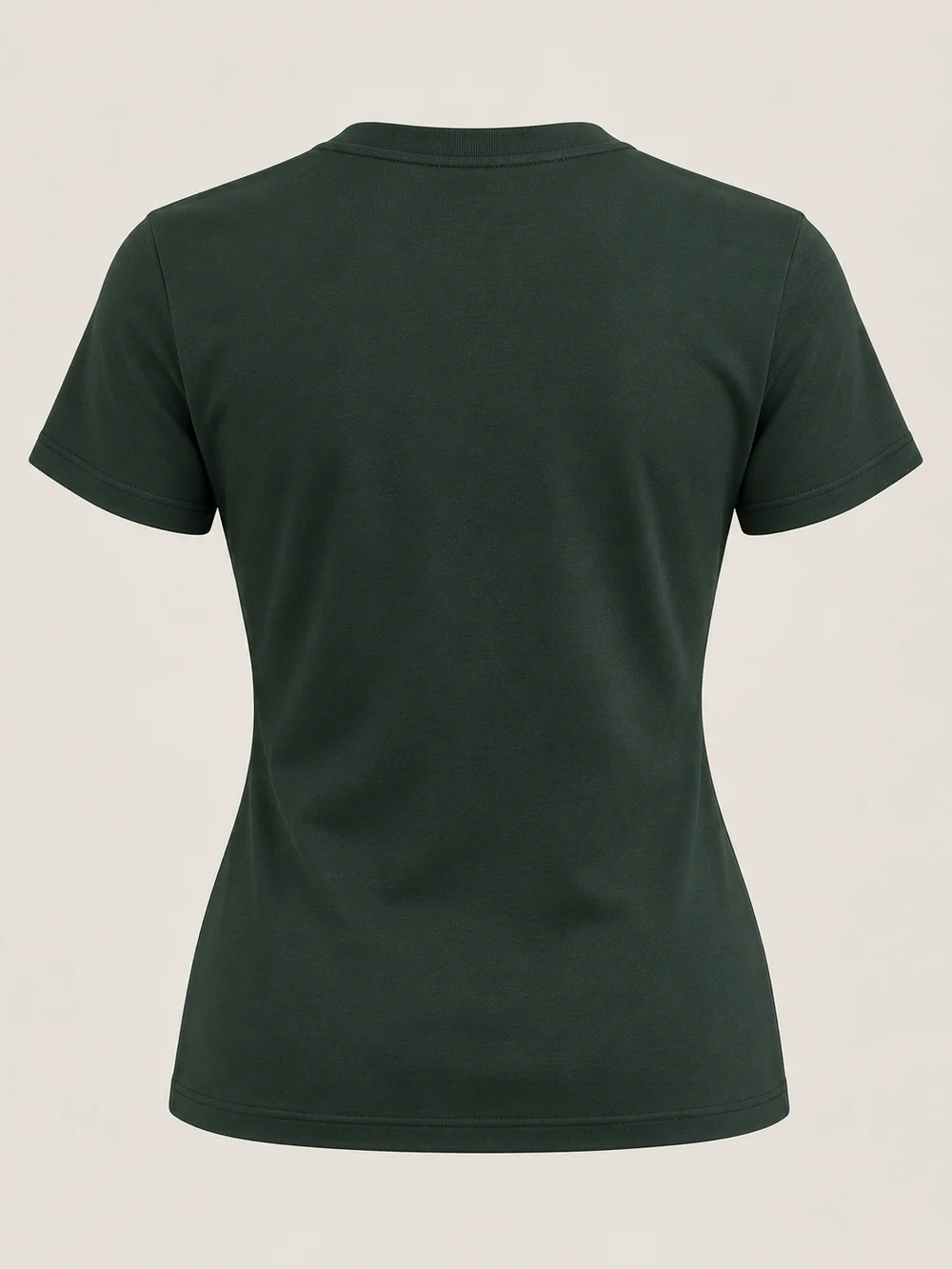Gold Edition Women's Contour Tee — Deep Forest, Back view