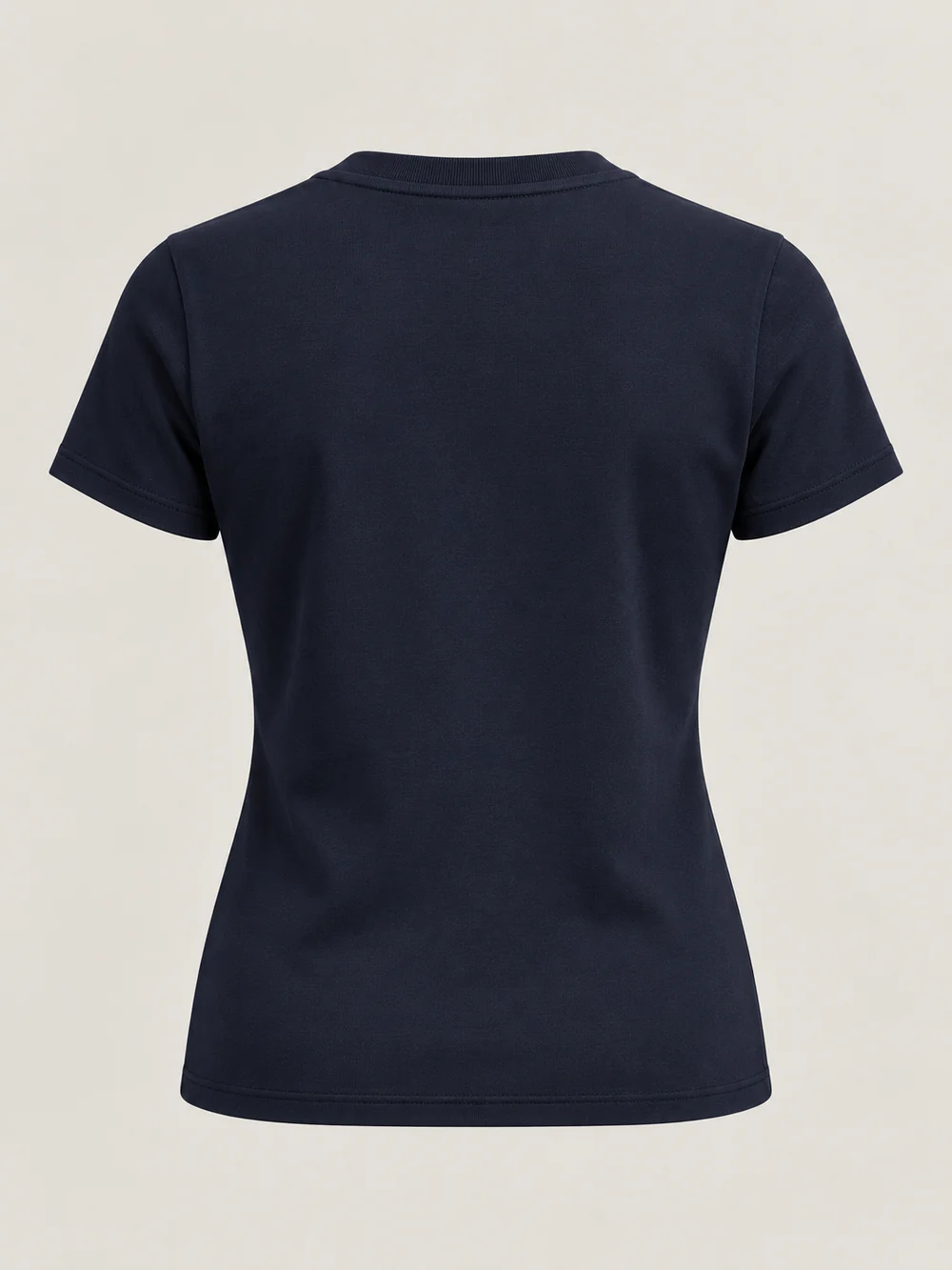 Gold Edition Women's Contour Tee — Midnight Navy, Back view