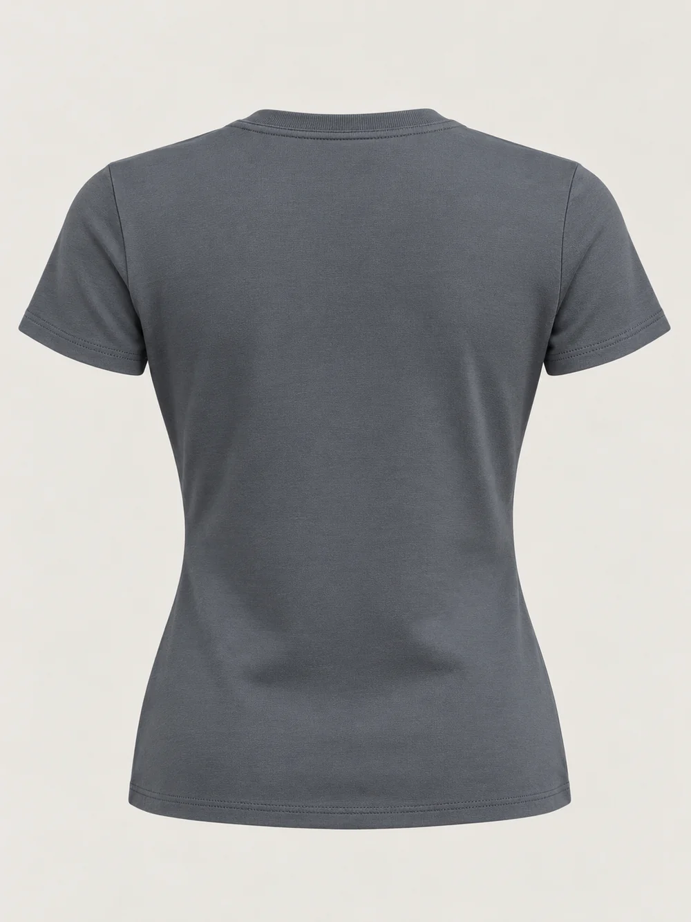 Gold Edition Women's Contour Tee — Slate, Back view