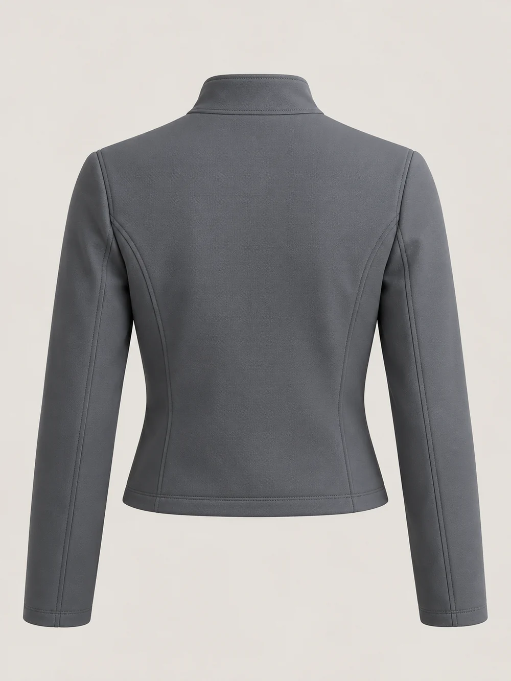 Gold Edition Women's Cropped Jacket — Slate, Back view